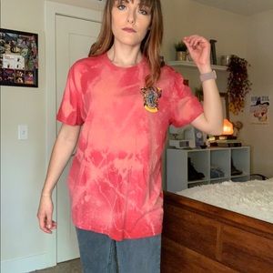 Bleach Dyed Harry Potter Gryffindor Tshirt